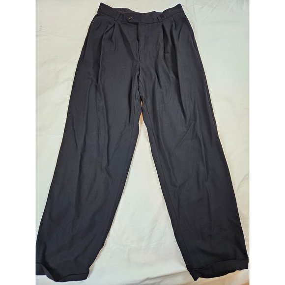 BOSS‎ Hugo Boss black pleated front trousers, 33in waist - Picture 1 of 7